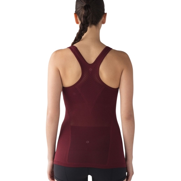Lululemon Reveal Racerback Tank Top Activewear Athleisure Deep  Rouge Red Size 6 - Picture 2 of 10